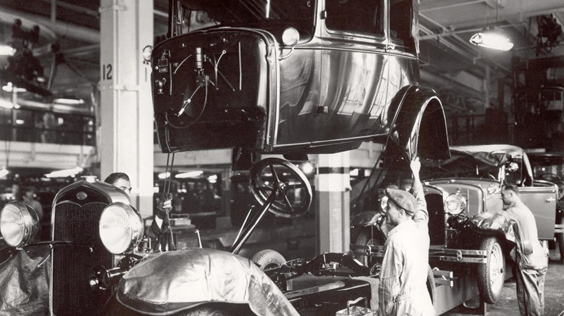 Model A assembly line circa 1931.