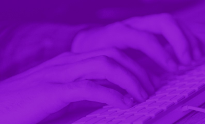 Typing on a keyboard