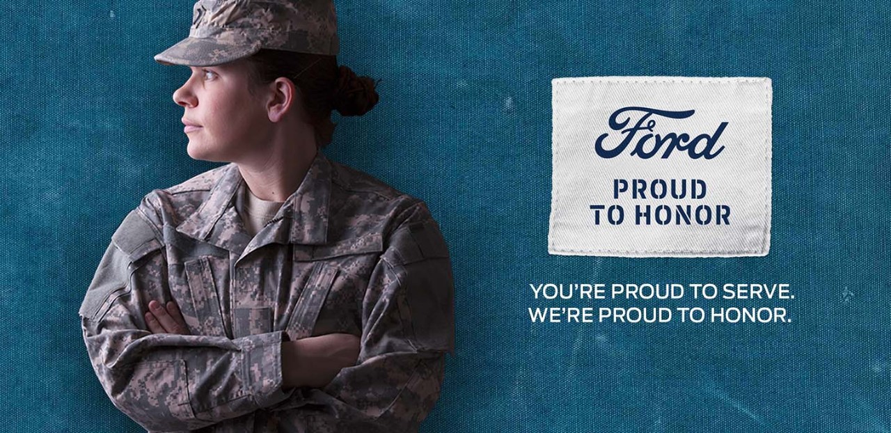 Soldier with Proud to Honor logo