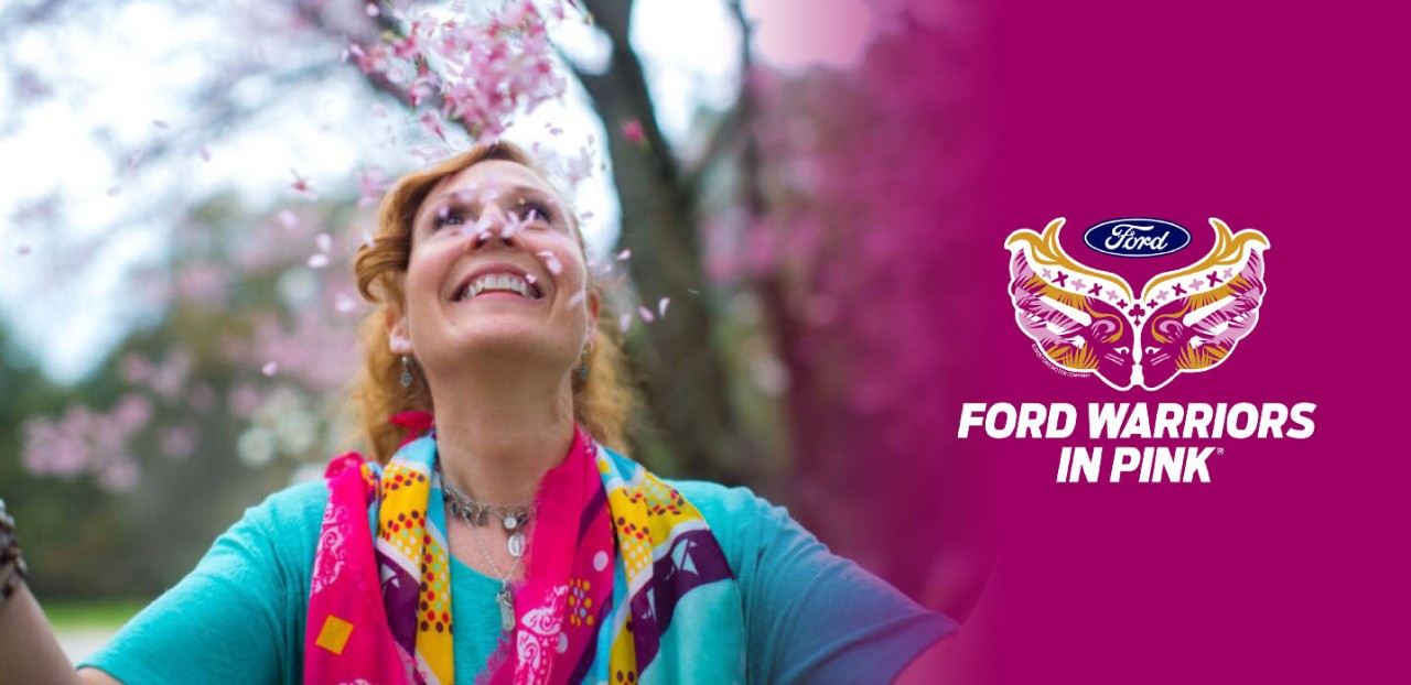 Image of woman celebrating Warriors In Pink