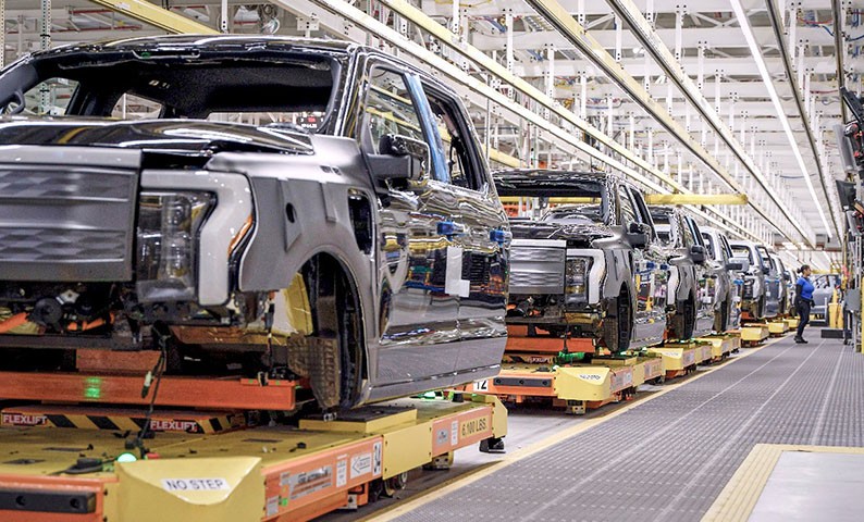 A Ford assembly line